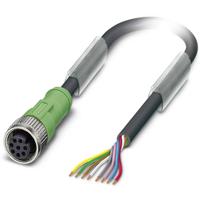 Phoenix Contact 1522590 Sensor/actuator connector, geassembleerd M12 Aantal polen (sensoren): 8 Bus, recht 1.50 m 1 stuk(s) - thumbnail