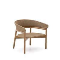 Kave Home Outdoor Fauteuil 'Arinella' Acaciahout en geweven touw - thumbnail