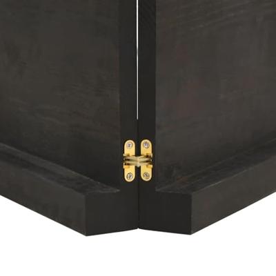 Tafelblad 120x40x(2-6)cm behandeld eikenhout donkerbruin