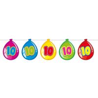 Vlaggenlijn ballonnen 10 jaar - thumbnail