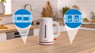 Bosch Wasserkocher 1,7L MyMoment, weiß Waterkoker Wit - thumbnail