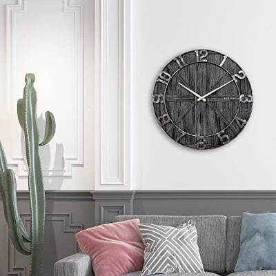NeXtime NE-3276ZW Wandklok York 50 cm Zwart/Hout/Metaal NeXtime NE-3276ZW Wandklok York 50 cm Zwart/Hout/Metaal