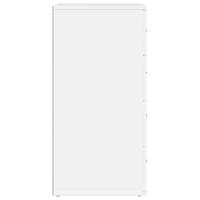 Dressoir 60x39x80 cm bewerkt hout wit - thumbnail