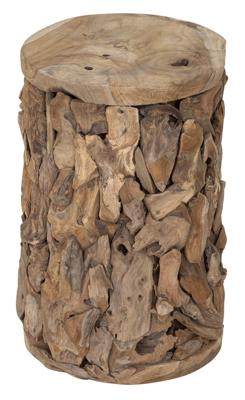 MUST Living Bijzettafel 'Spice' Teakhout, Ø30cm