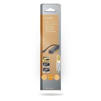 Nedis USB Multi-Port Adapter | USB 3.2 Gen 1 | USB-C Male | HDMI Female / RJ45 Female / 3x USB-A Female | 5 Gbps | 0.20 m | Rond | Verguld | PVC | - thumbnail