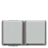 Siemens 5UB4725 Wandcontactdoos met randaarde Delta Grijs Schakelmateriaal 1 stuk(s) - thumbnail