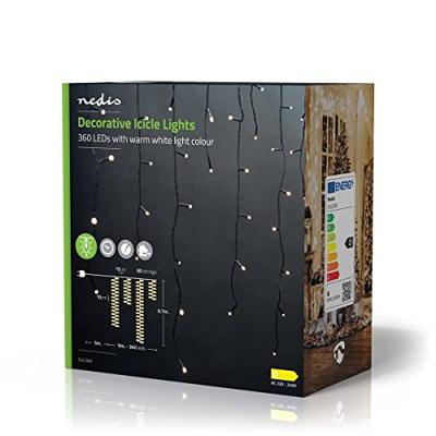Nedis CLLN320 Decoratieve Net Verlichting Warm Wit 320 Led&apos;s 3 X 1.5 M Licht Effecten: 7 Binnen & Buiten Netvoeding