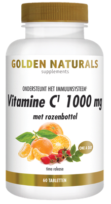 Golden Naturals Vitamine C 1000mg met rozenbottel Tabletten