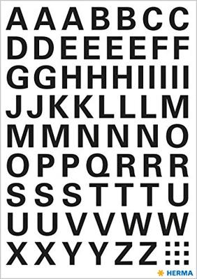 Etiket herma 4158 10mm letters a-z zwart