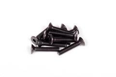 M3x16mm Hex Socket Flat Head (Black) (10pcs) (AXA0147)