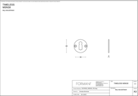 Formani | Sleutelplaatje | MSN38 | 38mm | glans nikkel - thumbnail