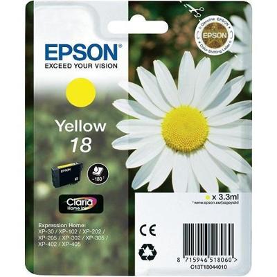 Epson Inktcartridge 18 Origineel Geel C 13 T 18044012