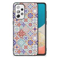 Samsung Galaxy A73 Marmeren Print Telefoonhoesje Tiles Color - thumbnail