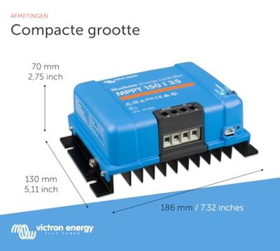 Victron Energy MPPT 150/35 Laadregelaar voor zonne-energie MPPT 12 V, 24 V, 48 V 35 A Victron Energy MPPT 150/35 Laadregelaar voor zonne-energie MPPT 12 V, 24 V, 48 V 35 A