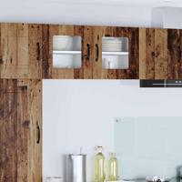 Keukenkast Kalmar 2 pcs Oudhout 40 x 31 x 40 cm Bewerkt hout - thumbnail