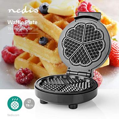 Nedis Wafelijzer | 19 cm | 1000 W | 1 stuks - KAWP100BK KAWP100BK Nedis Wafelijzer | 19 cm | 1000 W | 1 stuks - KAWP100BK KAWP100BK