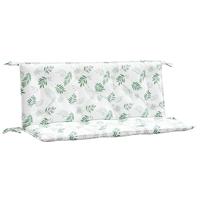 VidaXL Tuinbankkussens 2 st bladpatroon 120x50x7 cm stof - thumbnail