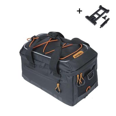 Basil Miles Tarpaulin MIK Fietstas 7L - Zwart/Oranje - Compact & Waterdicht Basil Miles Tarpaulin MIK Fietstas 7L - Zwart/Oranje - Compact & Waterdicht
