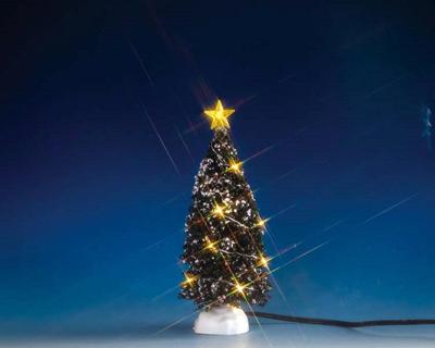 Kerstfiguur Evergreen tree with 12 clear light b/o 4.5v LEMAX - Lemax