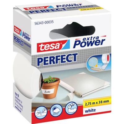 Tesa Textieltape extra power 38 mm x 2.75 m wit