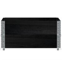 VidaXL Plantenbak 80x60 cm massief grenenhout zwart - thumbnail