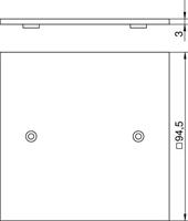 OBO Bettermann VH-P1 Afdekking 94.5 mm Geel 1 stuk(s) - thumbnail