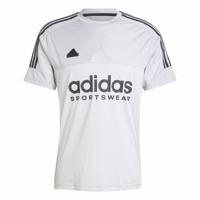Heren-T-Shirt met Korte Mouwen Adidas Tiro Grijs - Maat: L - thumbnail