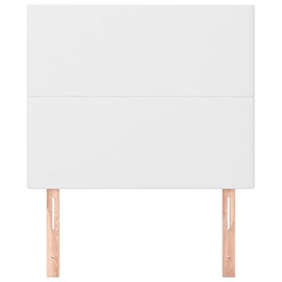 Hoofdborden 2 st 80x5x78/88 cm kunstleer wit