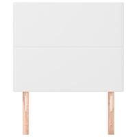 Hoofdborden 2 st 80x5x78/88 cm kunstleer wit - thumbnail