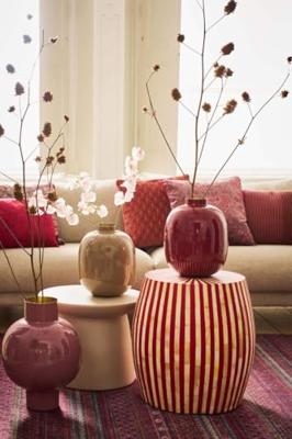 Pip Studio Vaas Metaal Groot Oud Roze 31x42cm