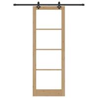 Schuifdeur met Bevestigingsset 'ORKDAL'Massief Hout & Glas - thumbnail