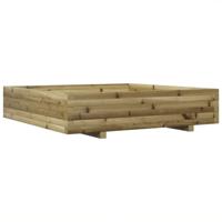 VidaXL Plantenbak 110x110x26,5 cm geïmpregneerd grenenhout - thumbnail