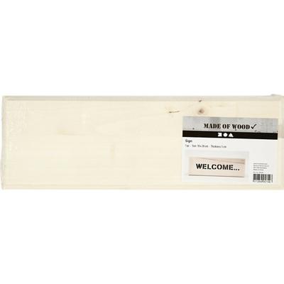 Creativ Company Schild, afm 10x30 cm, dikte 1 cm, 1 stuk