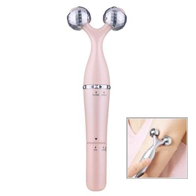 3 in 1 draagbare elektrische oog Massager dubbele kin gezicht lift lichaam nek massage roller anti rimpel 3D Facial massage machine (Rose goud)
