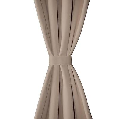 VidaXL Gordijnen met metalen ringen verduisterend 135x175 crème 2 st