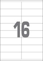 A4 etiketten 105 x 36 mm wit 100 vel Sorex - thumbnail