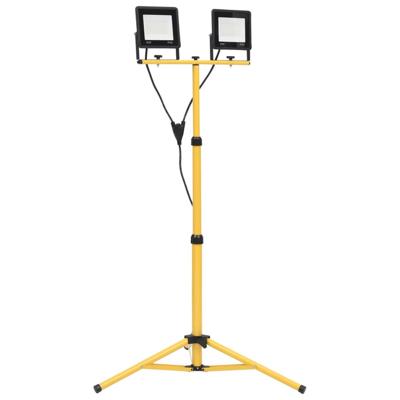 Spotlight met statief LED 2x50 W koudwit