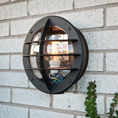 Wandlamp Oden met stopcontact - Helder glas