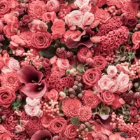 Alexsar Art Tuinschilderij roze rozen 50x50cm - thumbnail