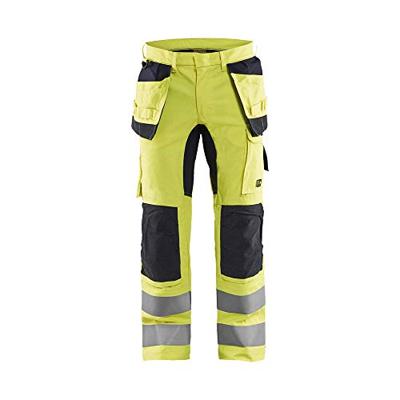 Blåkläder Multinorm werkbroek Inherent met stretch 15871512 | High Vis Geel/Marineblauw | Maat 60 - 7330509662502