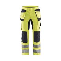 Blåkläder Multinorm werkbroek Inherent met stretch 15871512 | High Vis Geel/Marineblauw | Maat 60 - 7330509662502 - thumbnail