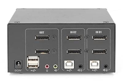 Digitus DS-12862 KVM-switch 2 poorten DisplayPort 3840 x 2160 Pixel Digitus DS-12862 KVM-switch 2 poorten DisplayPort 3840 x 2160 Pixel