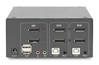 Digitus DS-12862 KVM-switch 2 poorten DisplayPort 3840 x 2160 Pixel - thumbnail