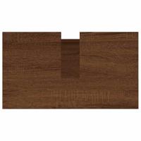 Badkamerkast 58x33x60 cm bewerkt hout bruin eikenkleur - thumbnail