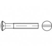 TOOLCRAFT TO-5453061 Bolverzonken schroeven M6 60 mm Sleuf Messing Galvanisch afwerking 100 stuk(s) - thumbnail