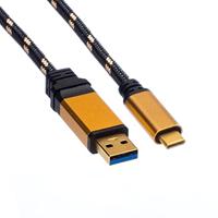 ROLINE GOLD USB 3.2 Gen 1 kabel, A-C, M/M, 1 m - thumbnail