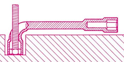 Beta 932HS 9X9 Gebogen pijpsleutels | twaalfkant en zeskant hoogglanzend verchroomd H-SAFE - 009324009 009324009