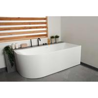 Half Vrijstaand Hoekbad Rechts Luca Sanitair Primo Acryl 180x80x60 cm Mat Wit Luca Sanitair - thumbnail