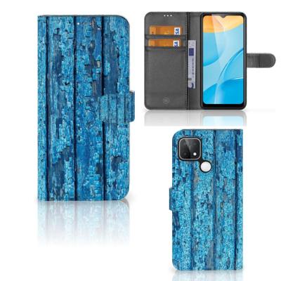 OPPO A15 | Book Style Case | Wood Blue OPPO A15 | Book Style Case | Wood Blue