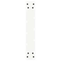 Bartafelpoten 2 st U-vormig 50x(100-101) cm staal wit - thumbnail